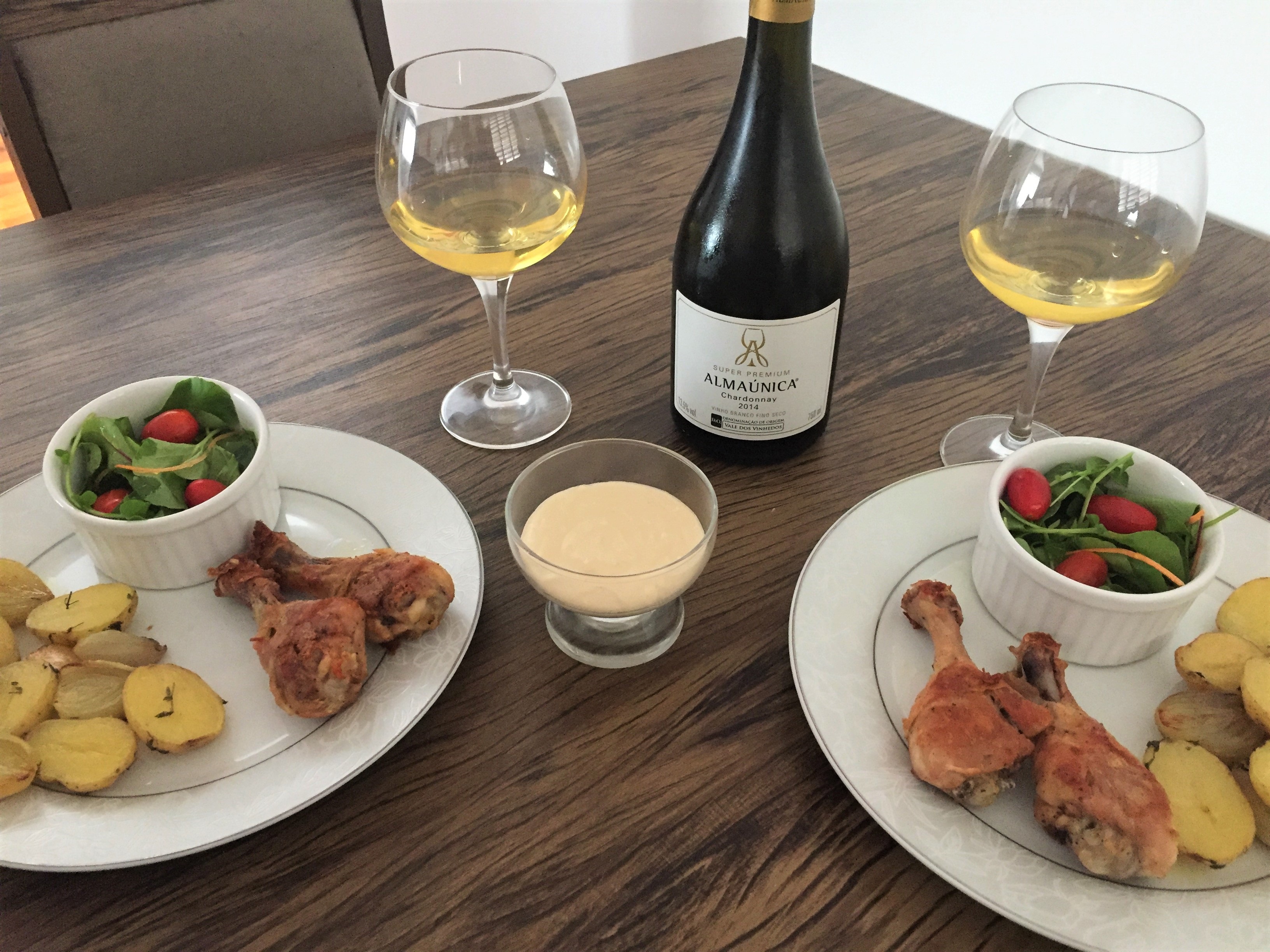 Harmonização vinho branco frango