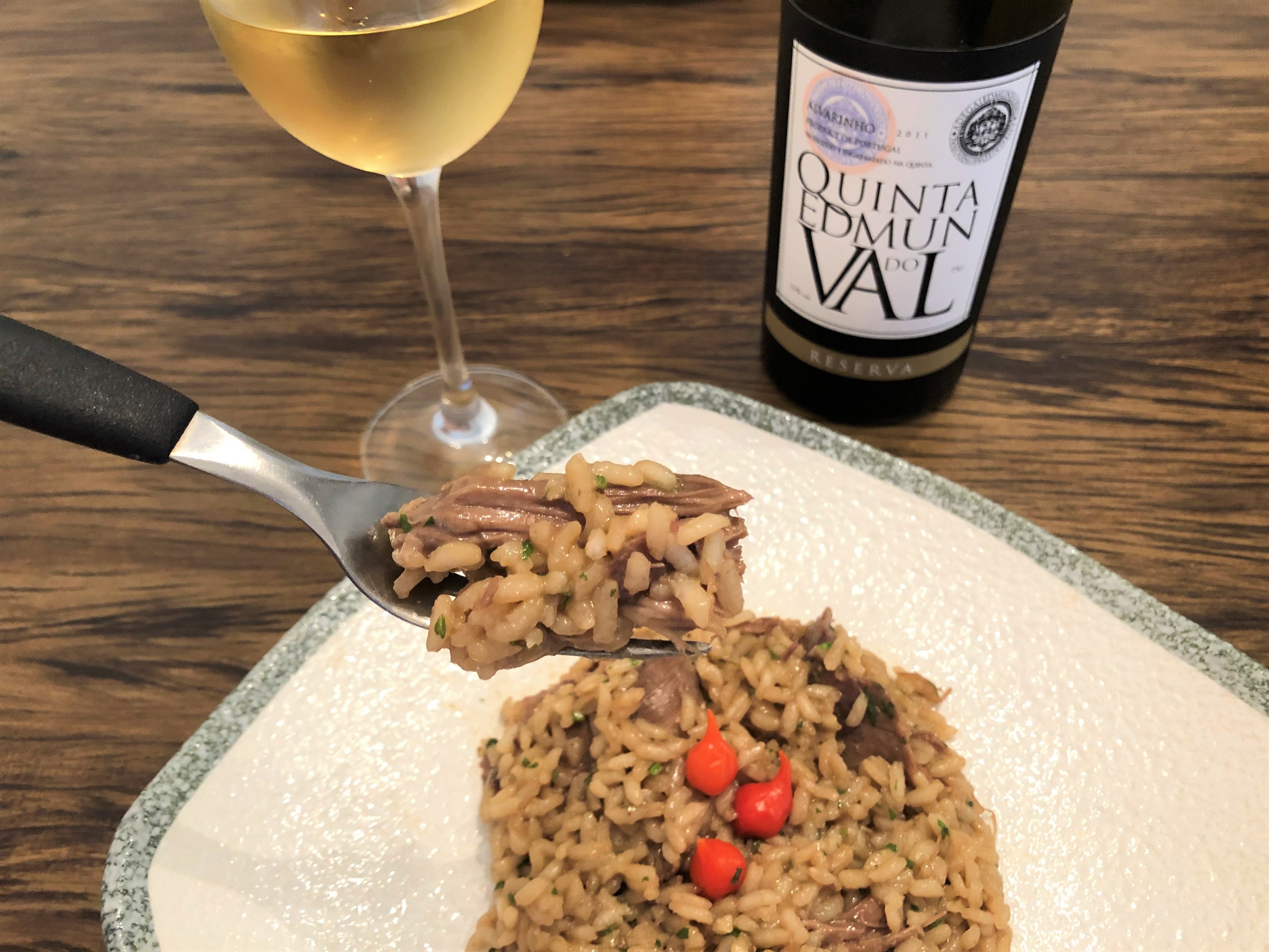 Harmonização vinho verde arroz de pato