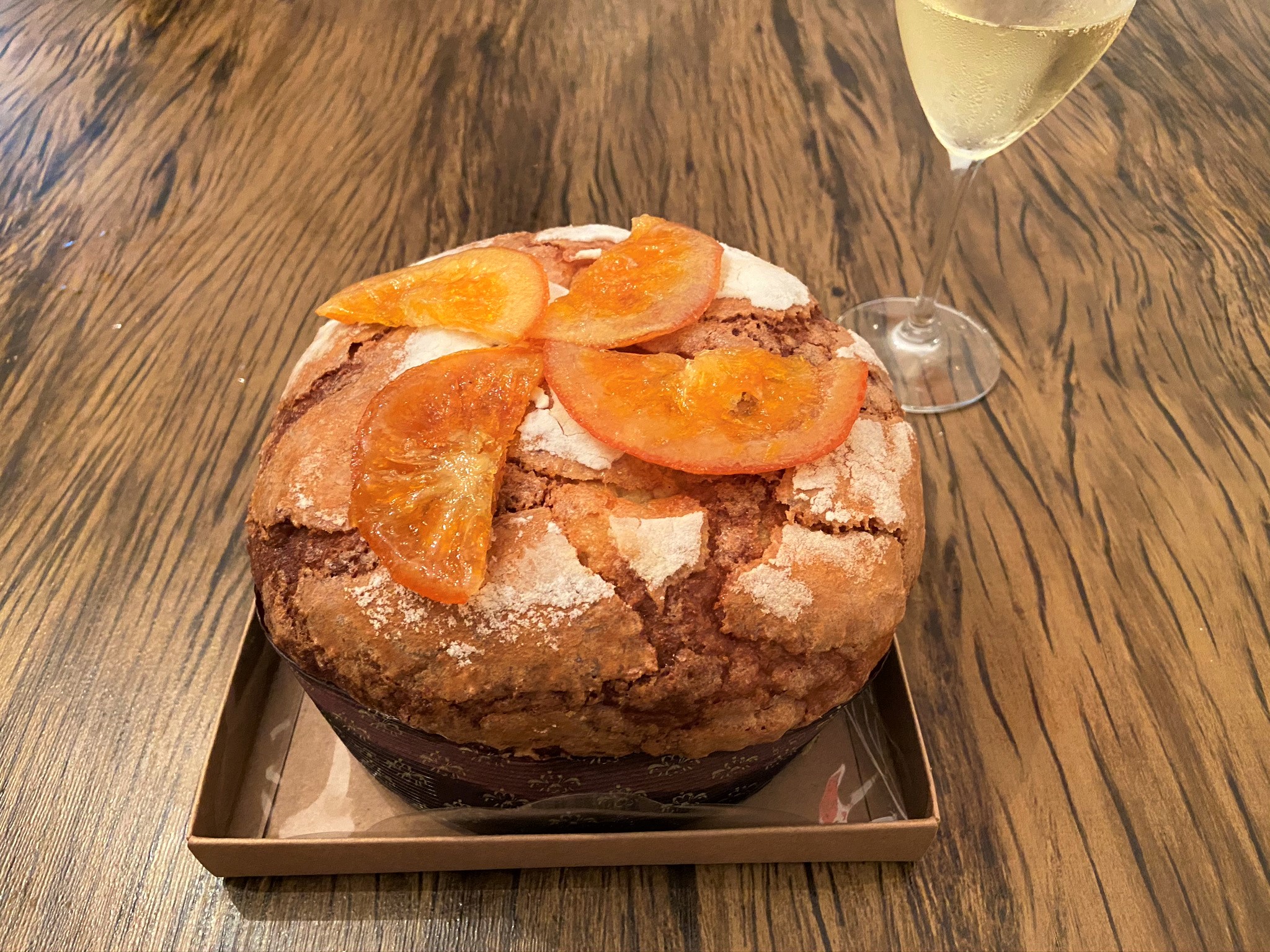 Panetone prosecco e laranja